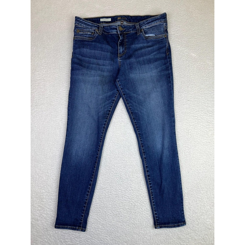 KUT From The Kloth Toothpick Skinny Jeans Womens 12S Blue Medium Wash Stretch